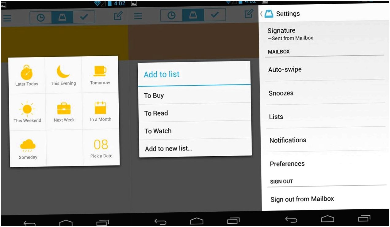 Mailbox: скоростная почта для Android (mailbox, скоростной, почта, длить) Mailbox: скоростная почта для Android