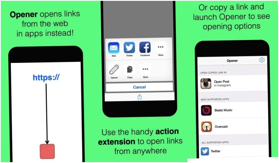 Opener заставит iPhone открывать ссылки в приложениях