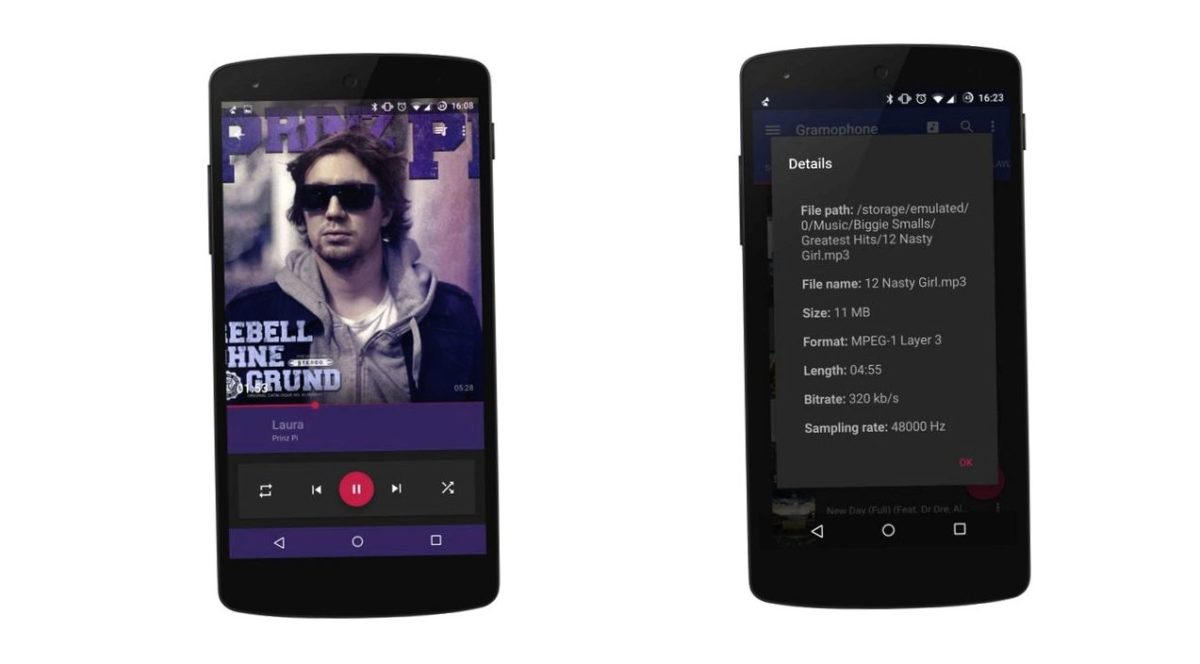 Gramophone — самый "материальный" плеер для Android (gramophone, материальный, плеер, длить, android) Gramophone — самый "материальный" плеер для Android