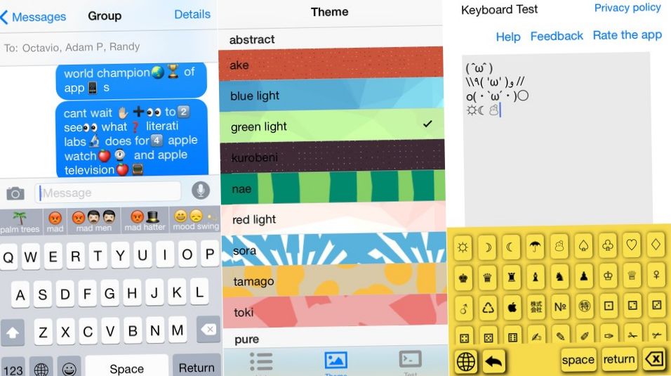 Со скоростью мысли. Обзор лучших сторонних клавиатур для iOS 8