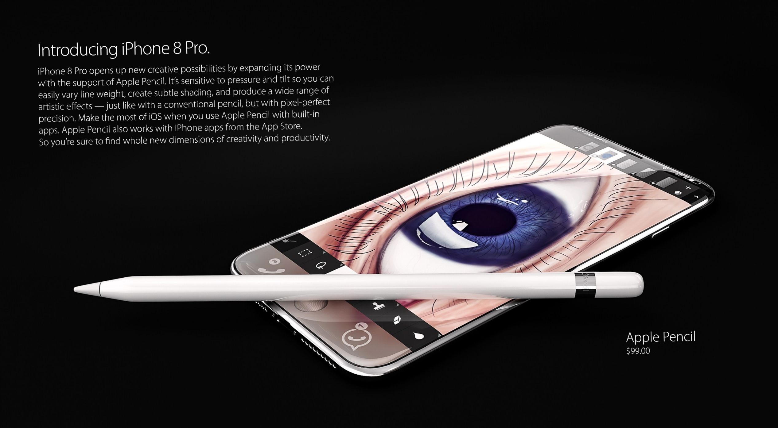 Размечтались: как независимые дизайнеры видят iPhone 8 и Galaxy S8 (размечтаться, независимый, дизайнеры, видеть) Размечтались: как независимые дизайнеры видят iPhone 8 и Galaxy S8