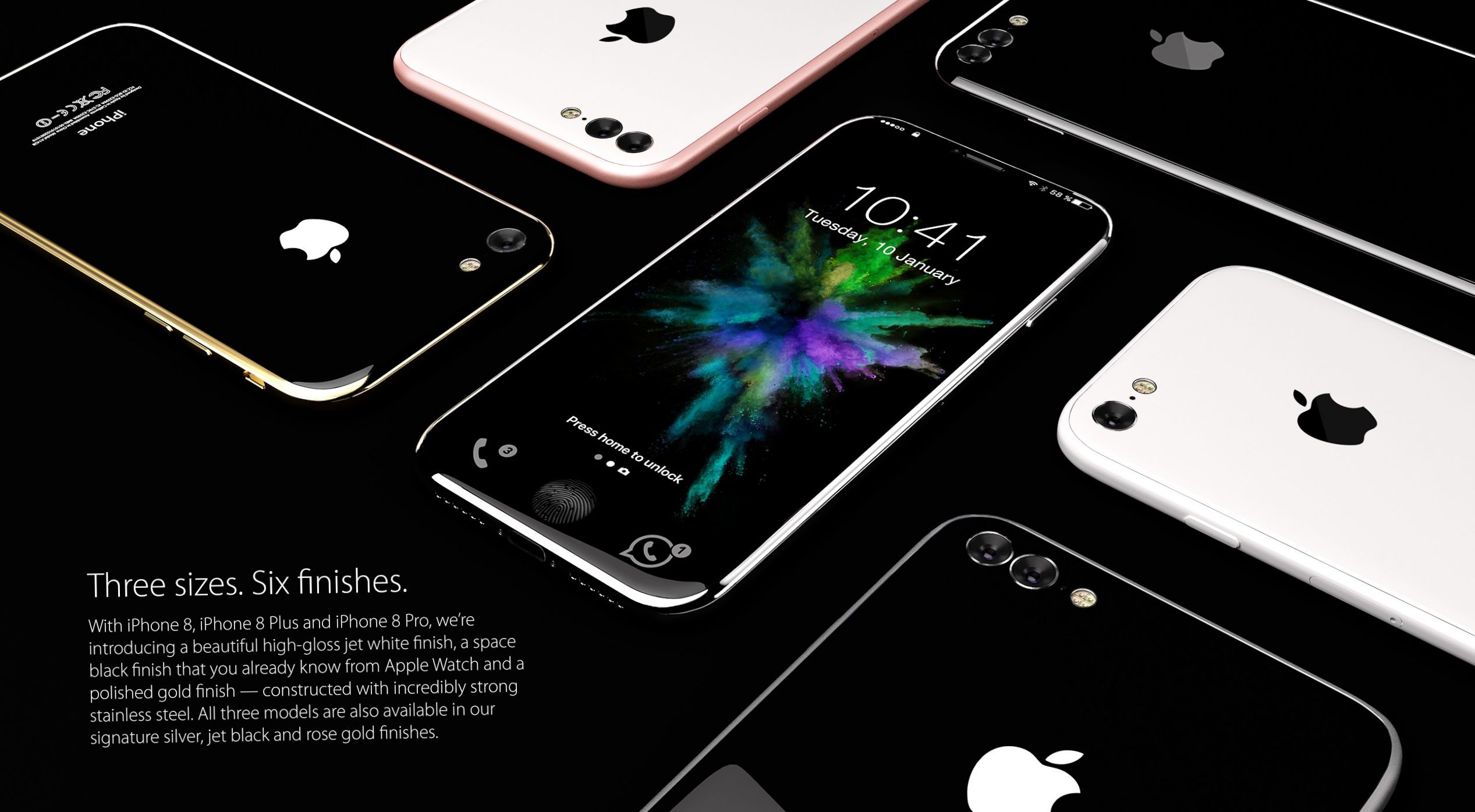 Размечтались: как независимые дизайнеры видят iPhone 8 и Galaxy S8 (размечтаться, независимый, дизайнеры, видеть) Размечтались: как независимые дизайнеры видят iPhone 8 и Galaxy S8