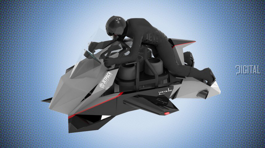 JetPack Aviation Speeder - первый в мире реактивный мотоцикл с реактивным двигателем