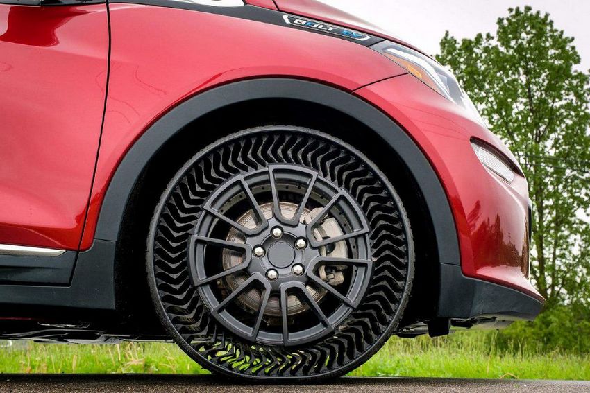Michelin и GM будут продавать шины, которые не используют воздух, в 2024 году.