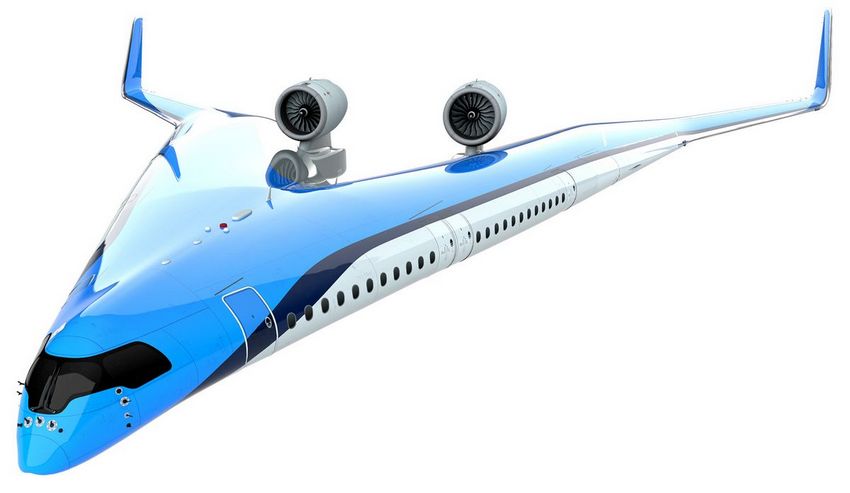 (модель, самолета, flying-v, совершил, первый) Модель самолета KLM Flying-V совершил первый полет