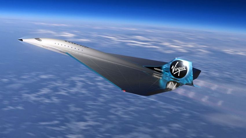 (virgin, galactic, представляет, сверхзвуковой, самолет, mach) Virgin Galactic представляет сверхзвуковой самолет Mach 3